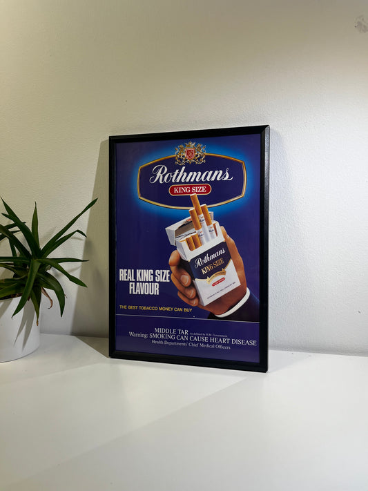 Rare Original 90s Rothmans Cigarette Advert