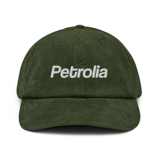 Petrolia Embroidered Corduroy Cap