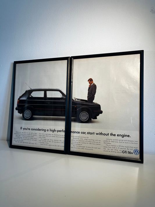 Original 80s Volkswagen Mk2 Golf Gti Advert