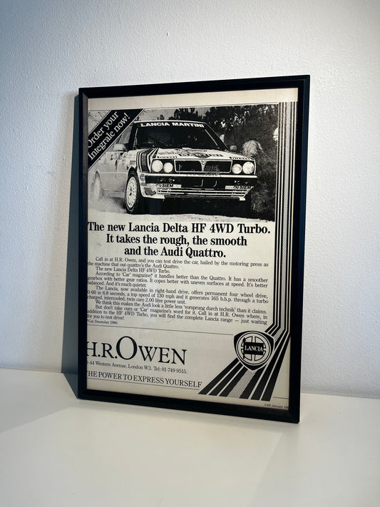 vintage car advert 