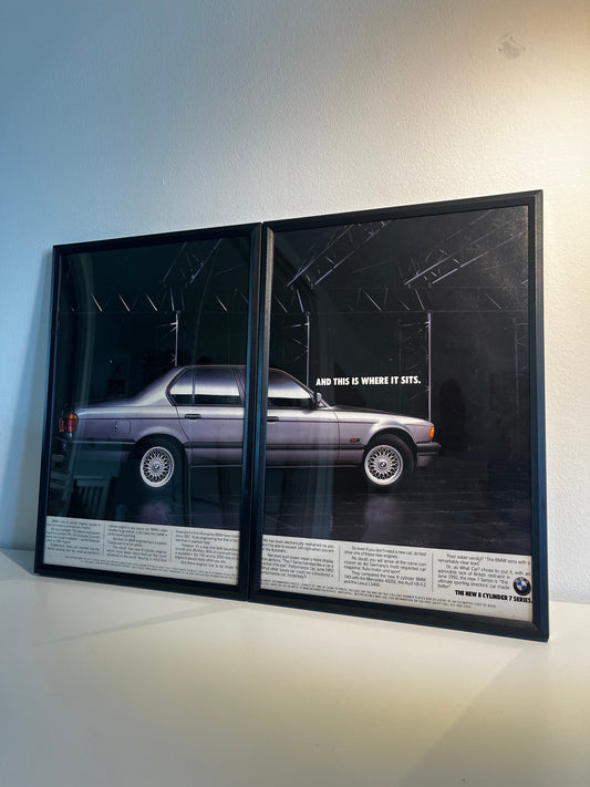 Original 90s BMW E32 7 series Advert
