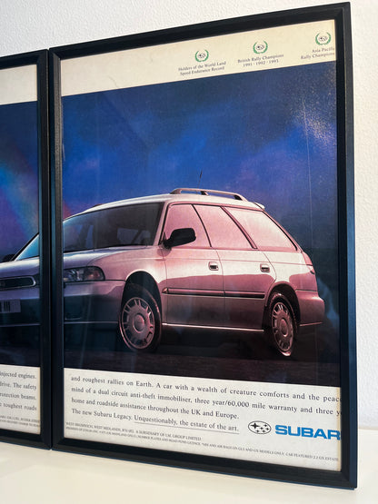 Rare Original 90s Subaru Advert Poster