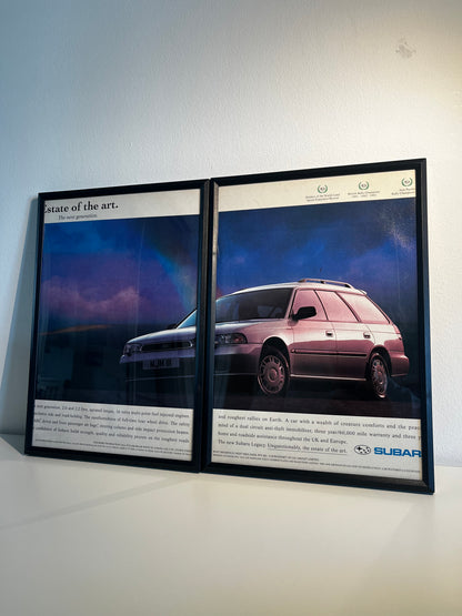 Rare Original 90s Subaru Advert Poster