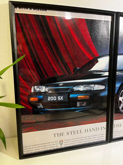 Original 90s Nissan 200sx Advert Poster