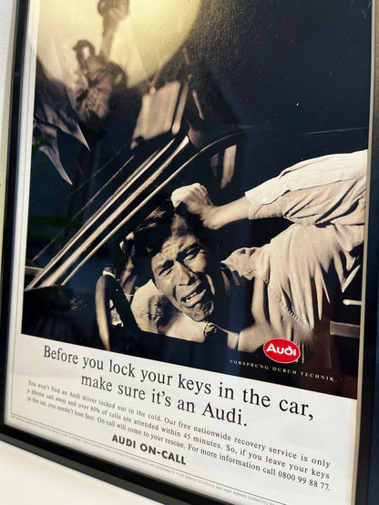 Rare Original 90s Audi Advert Poster