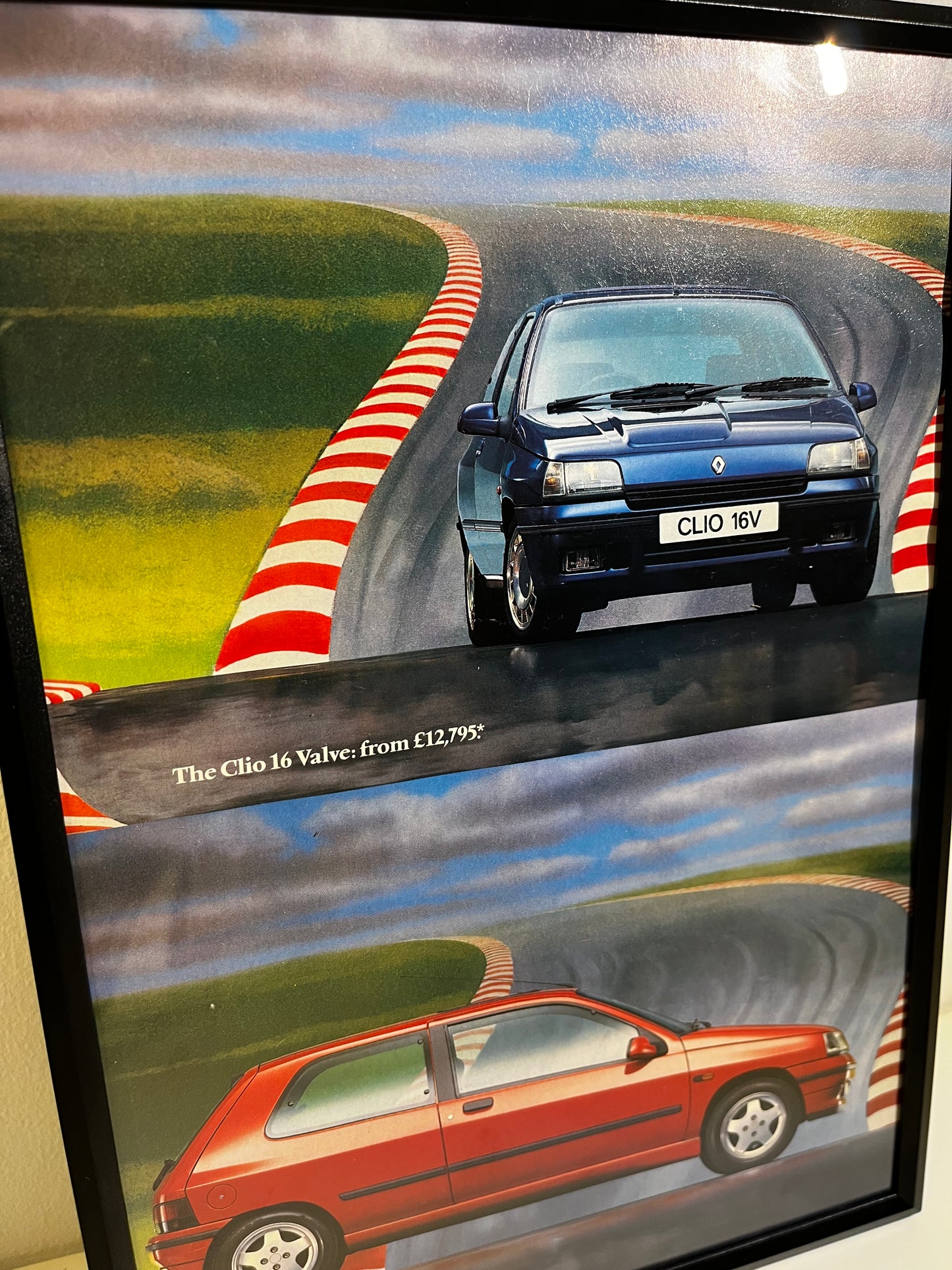 Rare Original 90s Renault Williams Clio Advert Poster