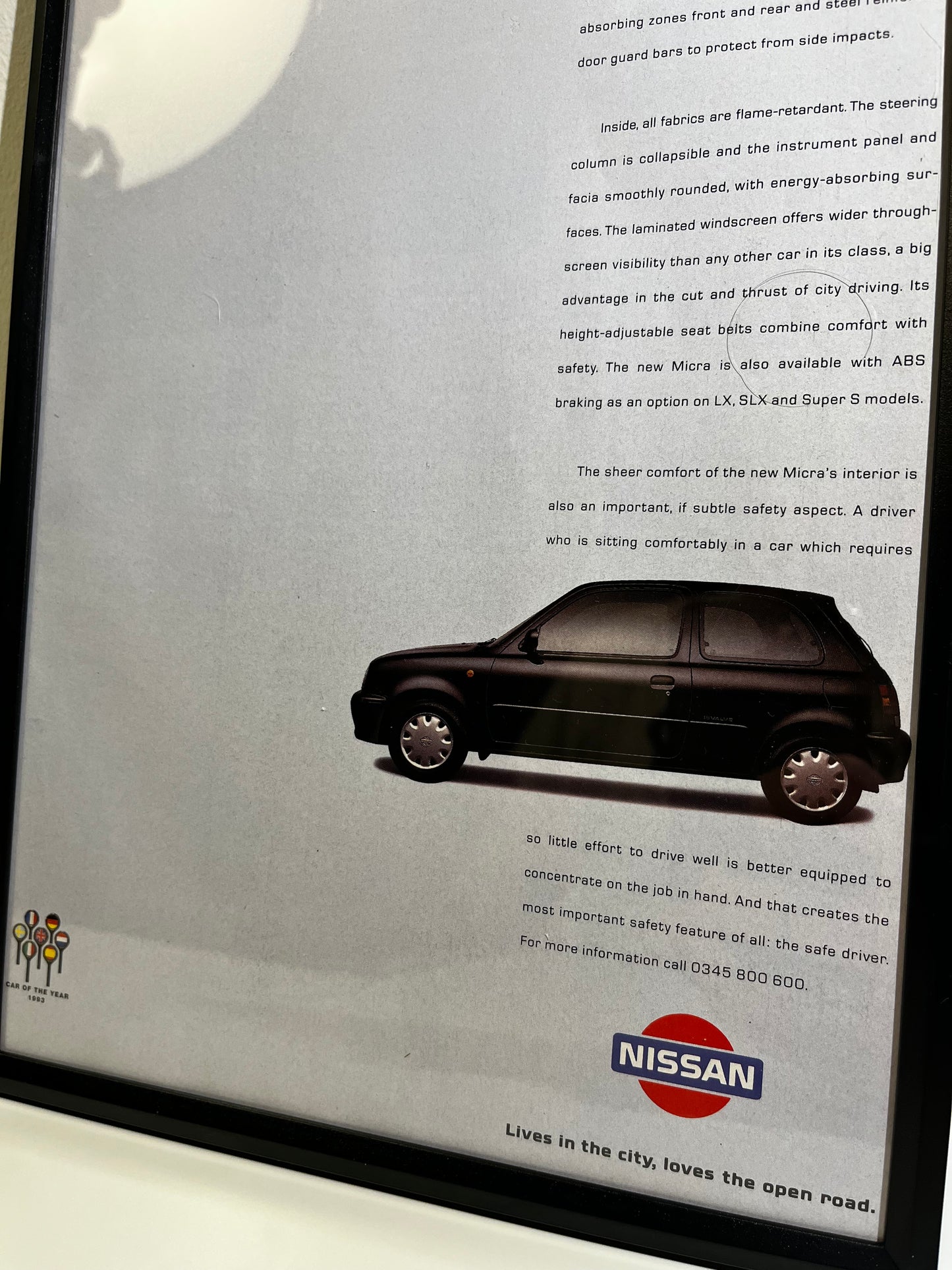 Rare Original 90s Nissan K11 Micra Advert Poster