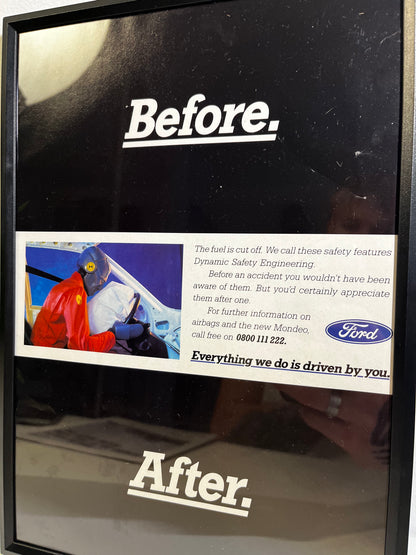 Rare Original 90s Ford Advert Poster