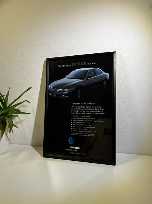 Rare Original 90s Mazda Xedos 6 Advert Poster