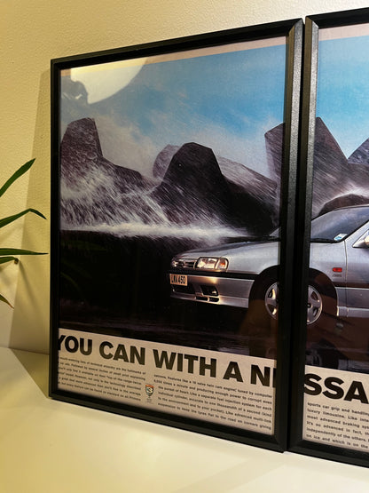 Rare Original 90s Nissan Primera Advert Poster